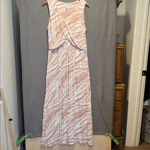 Soma Pink and White Patterned Dress - Picture 1 of 3
